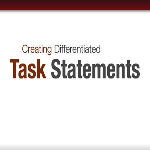 Taskstatements (modified)
