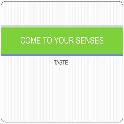 Taste