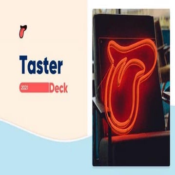 Taster Pitch Deck | PDF