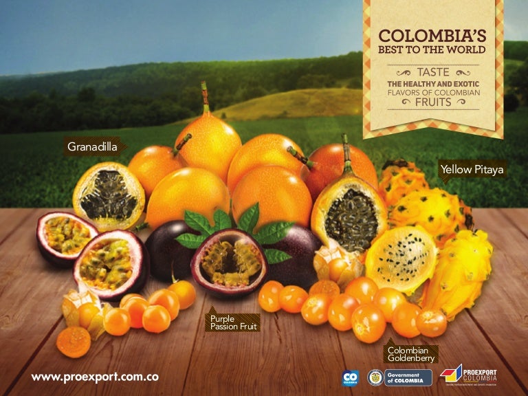 Taste the healthy and exotic flavor of colombian fruits