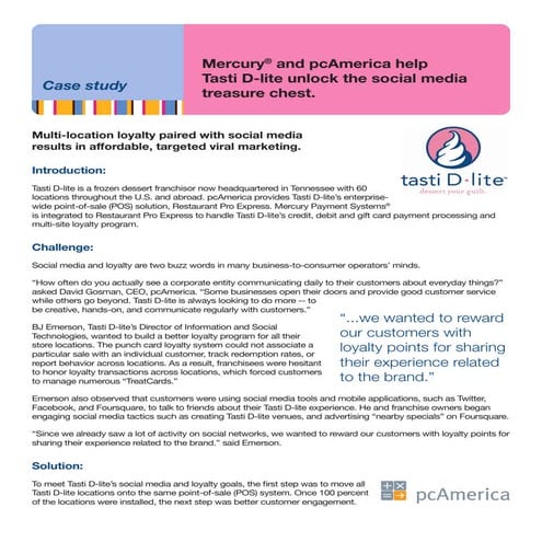 Case Study: Tasti D-Lite