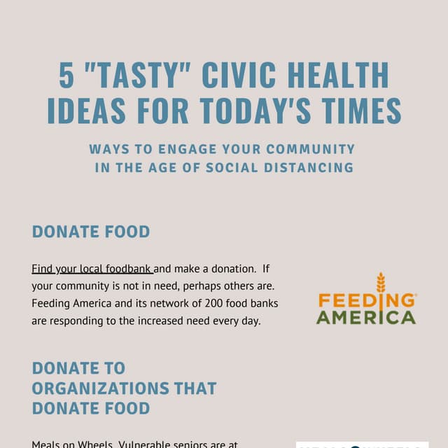 Tasty 5 Civic Health Ideas for Today's Times