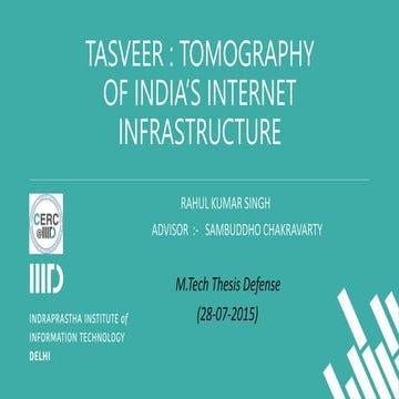 TASVEER : Tomography of India’s Internet Infrastructure