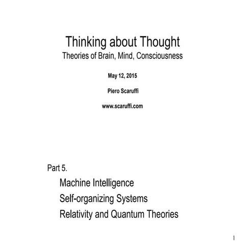 Machine Intelligence & Physics