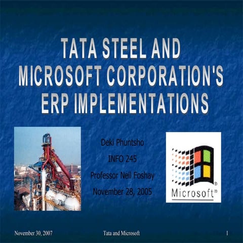 Case study of tata steel ppt | PPTX