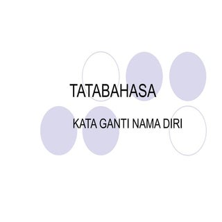 Tatabahasa kata ganti nama