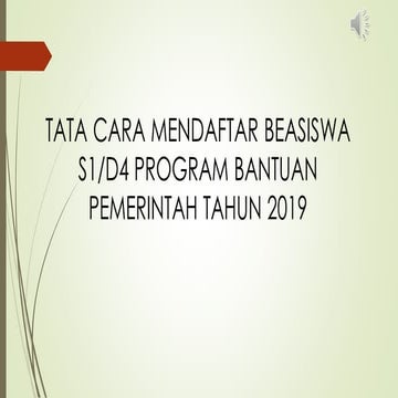 Tata cara daftar beasiswa banpem tahun 2019 infoguruku