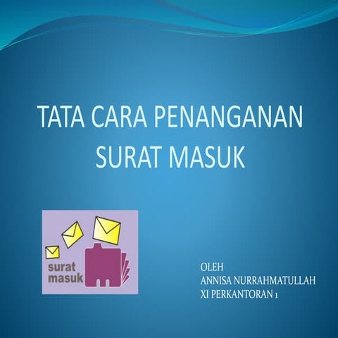 Penanganan surat masuk