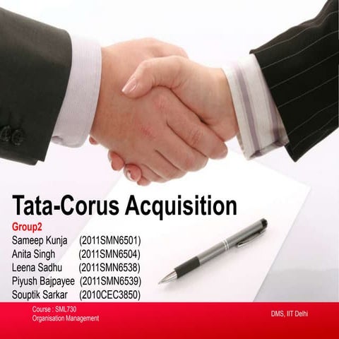 Tata Corus acquisition