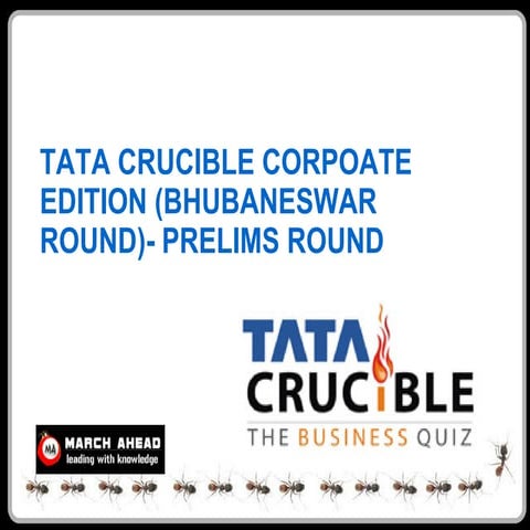 Tata Crucible (Bhubaneshwar Prelims)