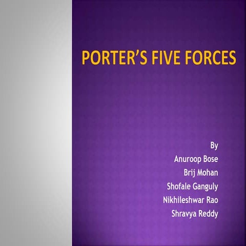 Tata motors porter's 5 forces