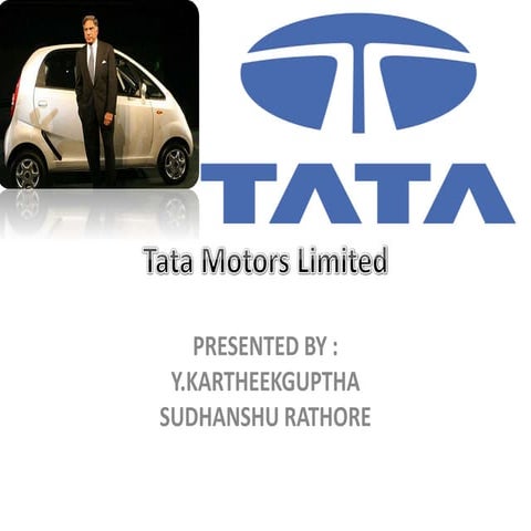 Tata motors 2010 ppt by karthik