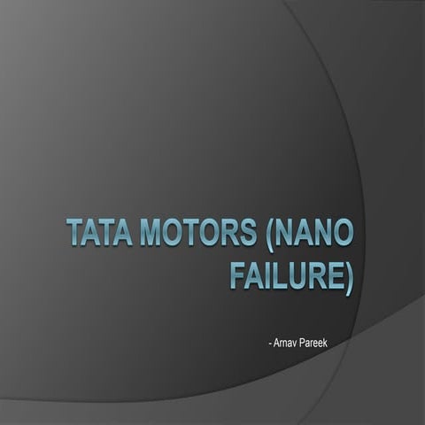 Tata Motors (Nano Failure).pptx