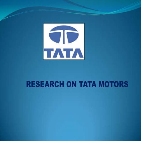 Tata ppt on_motors