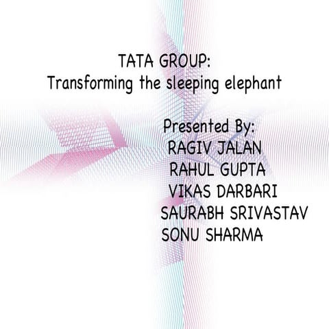 Tata group presentation | PDF