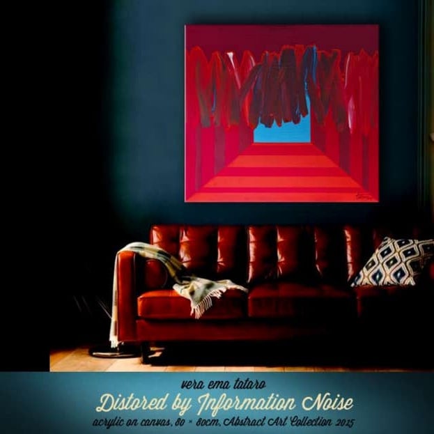 Distored by Information Noise - abstract art by Vera Ema Tataro