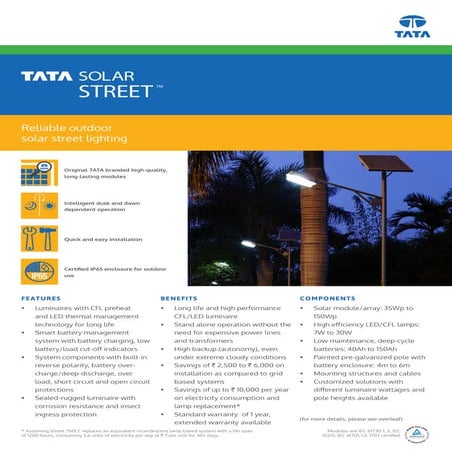 Tata solar street [screen] | PDF