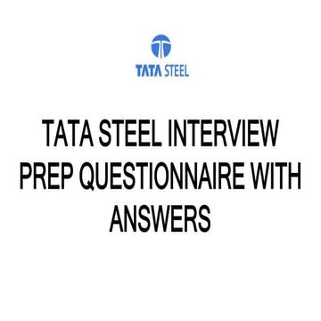 TATA STEEL INTERVIEW PREP .pptx