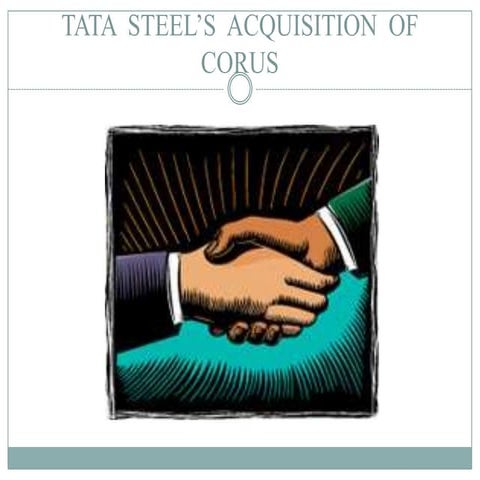 Tata  steel’s  acquisition  of  corus