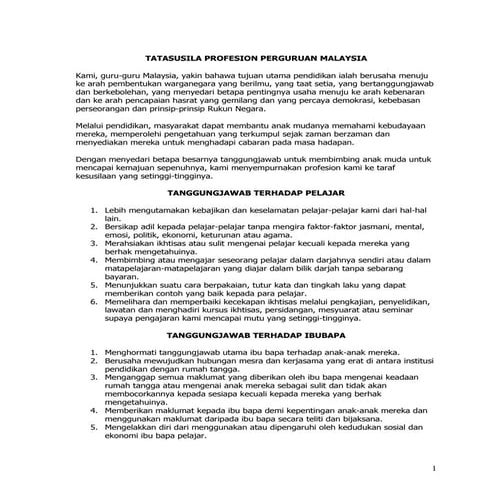 Tatasusila+profesion+perguruan+malaysia