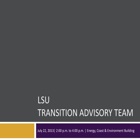 Transition Advisory Team