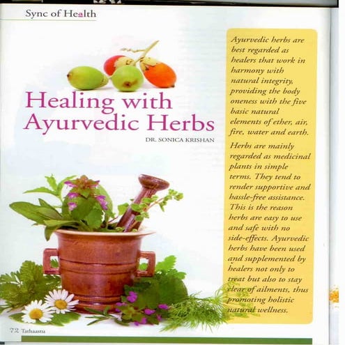 Healing with Ayurvedic Herbs | PDF