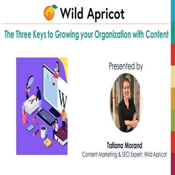The Three Keys to Growing your Organization with Content​