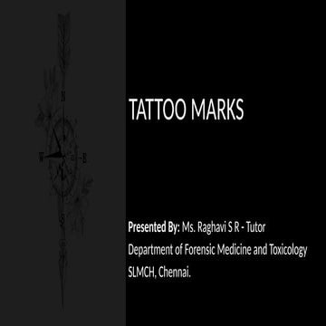 IDENTIFICATION BY SCARS, TATOO MARKS, FINGER PRINT, FOOT PRINTS , SHOE ...