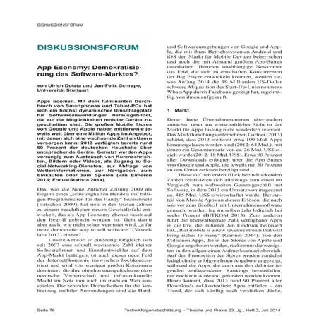 App Economy: Demokratisierung des Softwaremarktes?