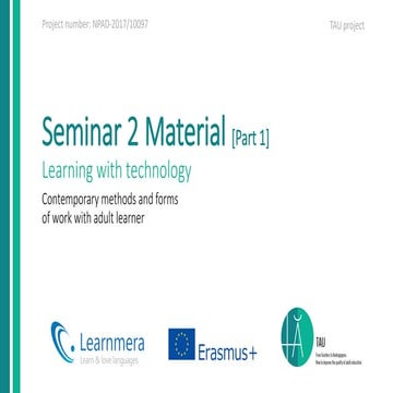 Tau Seminar 2 material [part 1]