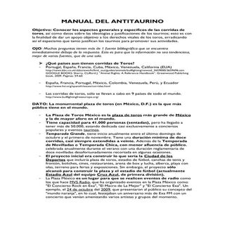 Tauromaquia.manual del antitaurino