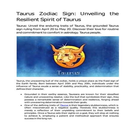 'The Taurus Turncoat': Unveiling the Enigmatic May 5 Zodiac Sign