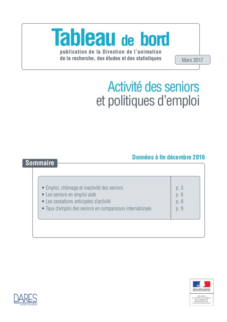 Legere Baisse Du Taux Des Seniors Demandeurs D Emplois Sur Les Listes