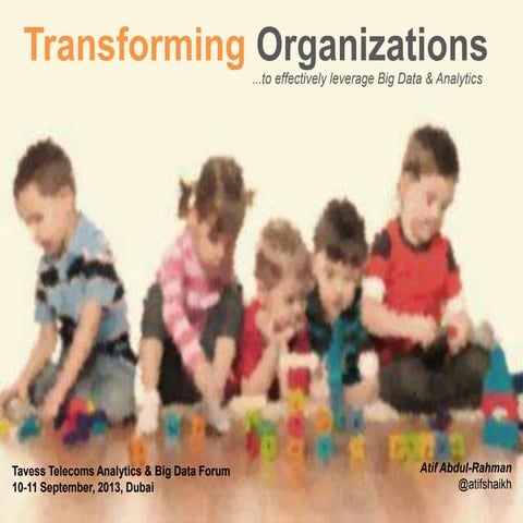 Transforming Organizations to Better Leverage Analytics 