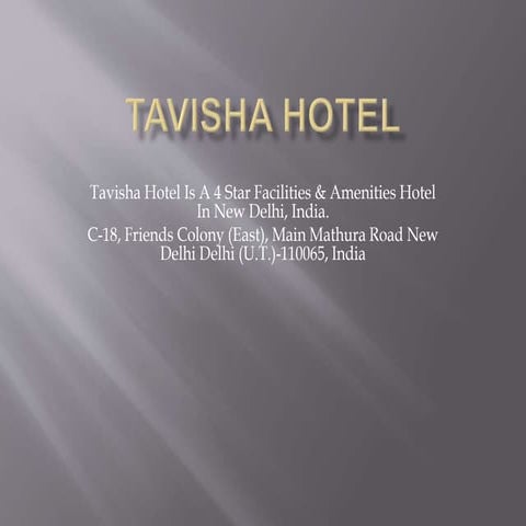Tavisha hotel - Conference Meeting Room Delhi