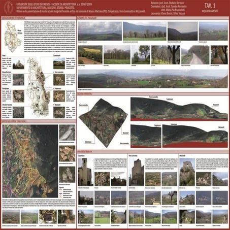 Thesis: “Relief and documentation of ancient villages along the Flaminia Rout...