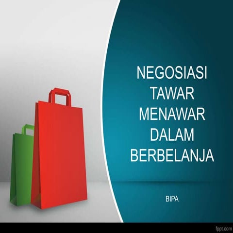 Tawar menawar dalam Bahasa Indonesia