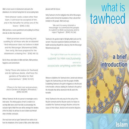 What is Tawheed | PDF
