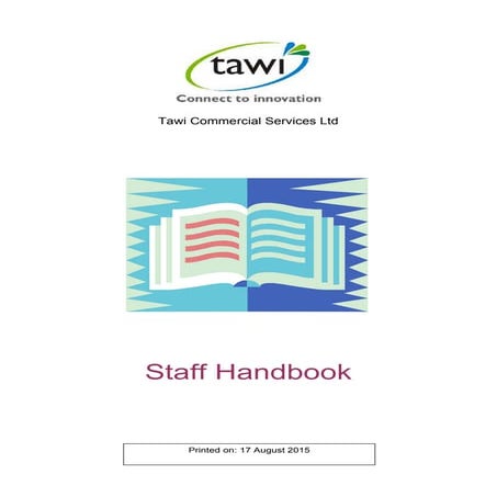 Tawi Staff Handbook 2015