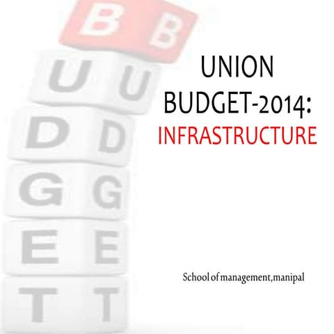 Infrastructure (Budget 2014-15) | PPTX