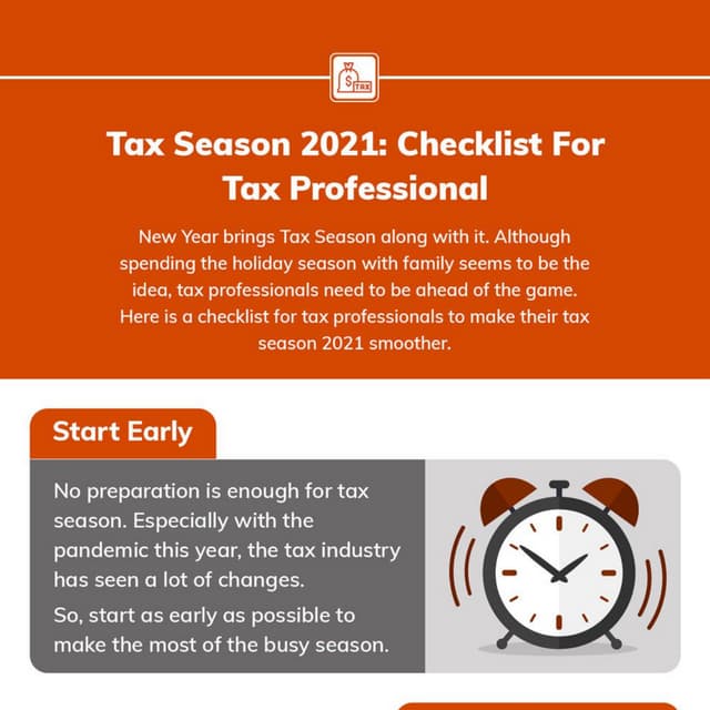Tax Season 2021 Checklist For Tax Professional