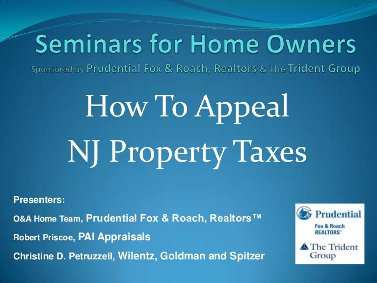 How to Appeal NJ Property Taxes