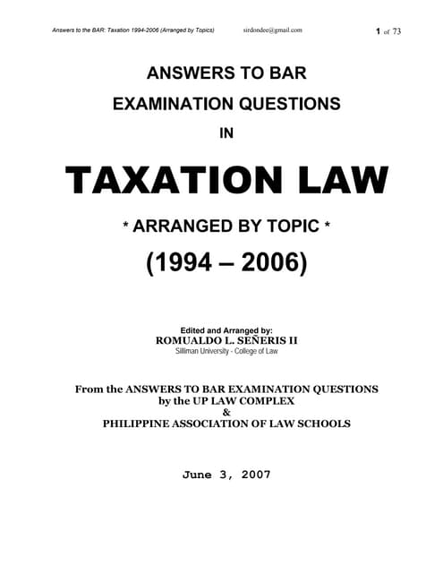 Taxation law (1994 2006)