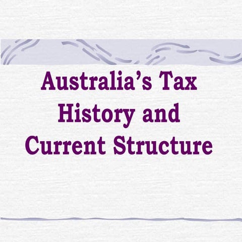 Australian Taxation System