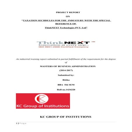 Taxation project new