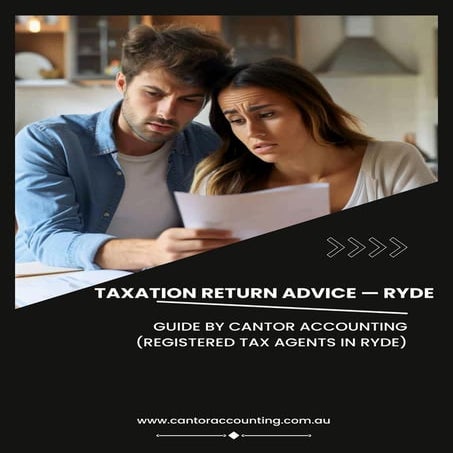 Complete Tax Return and Planning Services to RYDE by Cantor Accounting ...