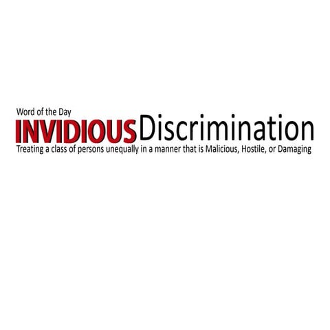 Invidious Discrimination