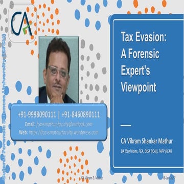 Tax evasion a_forensicexpertsviewpoint_gfsu