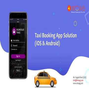 Taxi Booking App Design & Development Company