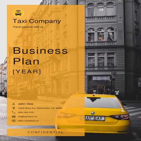 Taxi Company Business Plan Example | Upmetrics
